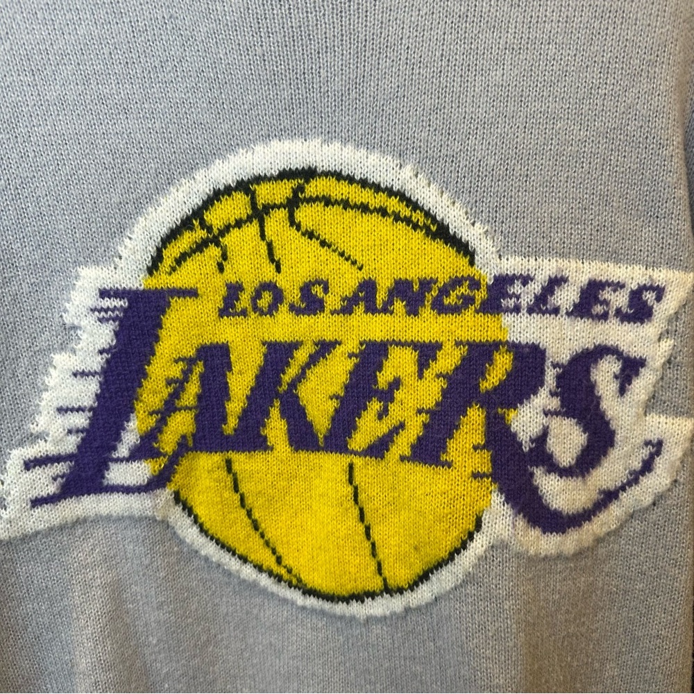 Light Blue Los Angeles Lakers Crewneck Sweater - Picture 2 of 5